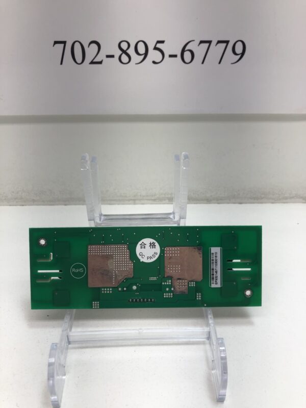 A green Inverter for Ceronix Monitors board with a number on it.