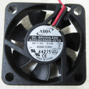 Cooling Fan- ADDA Brand. ADDA Part # AD0405MB-G70 40x40x10 FAN AXIAL 40X10MM 5V x .11A , 2-WIRE. GETT Part Fan105 cooling fan.