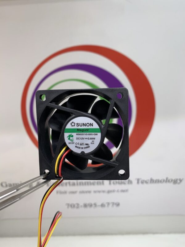 A CoolCox Cooling FAN with wires attached to it.