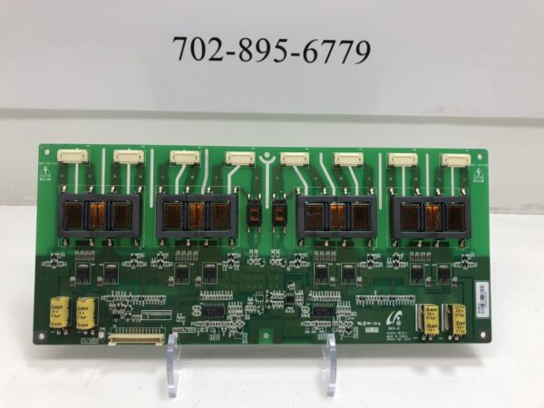 A green board with several Inverter for 22" IGT MLD Games, Others. Fits Kortek/ Tovis. Original Monitor #GH218A. Part G9090323AA electronic components on it.