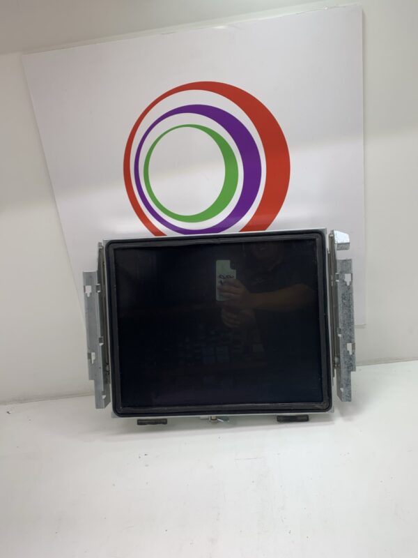 A 18" LCD Touch Monitor for use with WMS BB1 with a circle on it.