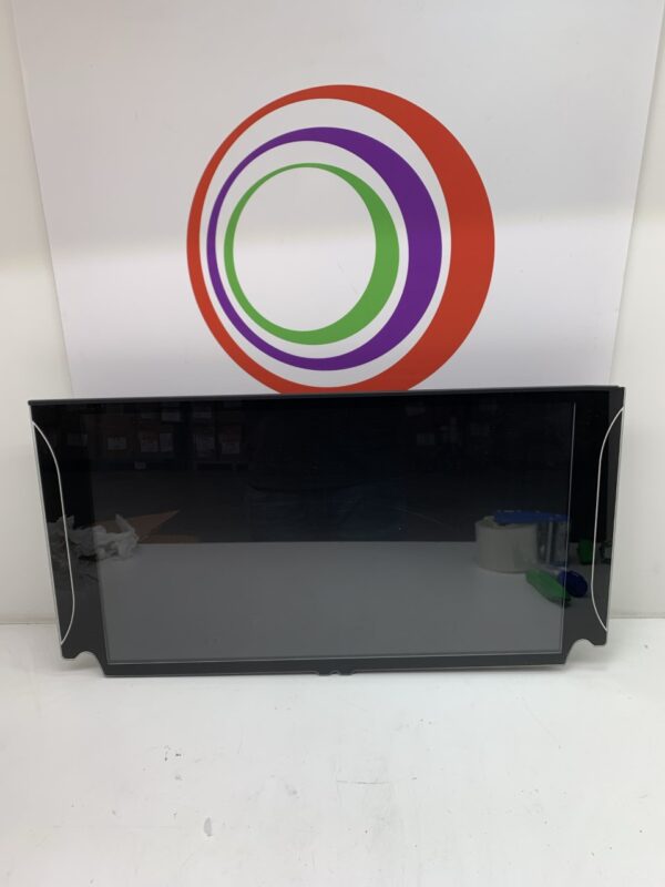 A black 24" LCD MONITOR FOR AINSWORTH A600 Effinet Brand with a circle on it.