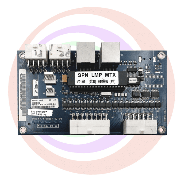 Light Controller Board for use with WMS BBII Games. WMS Part 6779-011697-02-00. GETT Part LightController102