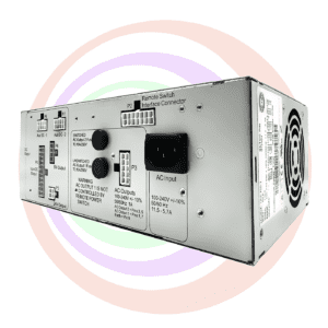Gray power supply unit with AC input.