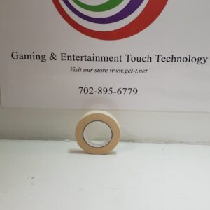 BRon, 1" Masking Tape. Beige. GETT Part Tape112 gaming & entertainment touch technology logo.
