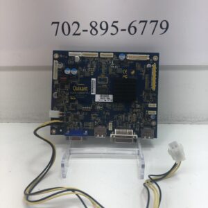 A computer board with wires attached to it, specifically the AD Board for 27" Effinet Monitor for use with Ainsworth Games (Part # A511-201610047, GETT Part ADB273). It is a refurbished - Cleaned and Tested part.