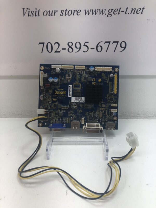 A computer board with wires attached to it, specifically the AD Board for 27" Effinet Monitor for use with Ainsworth Games (Part # A511-201610047, GETT Part ADB273). It is a refurbished - Cleaned and Tested part.