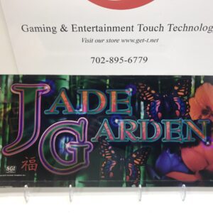 Jade garden - IGT Double Diamond Belly Glass. 20.25" x 9.5". GETT Part BellyGlass100 gaming and entertainment touch technology