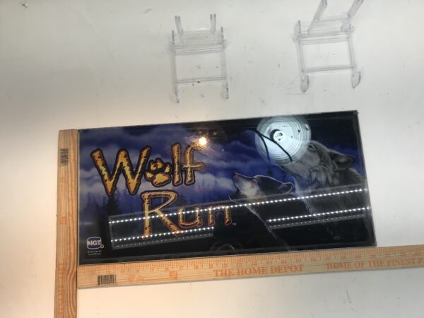 A sign with the words IGT Double Diamond Belly Glass. 20.25" x 9.5". GETT Part BellyGlass100 on it.