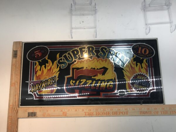 A sign with the word IGT Double Diamond Belly Glass. 20.25" x 9.5". GETT Part BellyGlass100 on it.