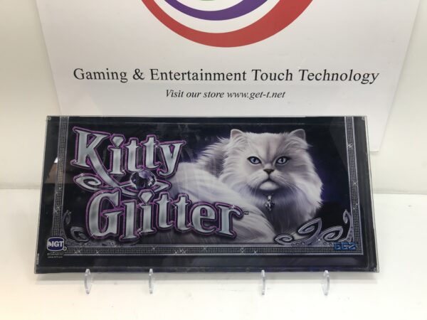 Kitty glitter gaming & entertainment technology has been replaced with the IGT Double Diamond Belly Glass. 20.25" x 9.5". GETT Part BellyGlass100.