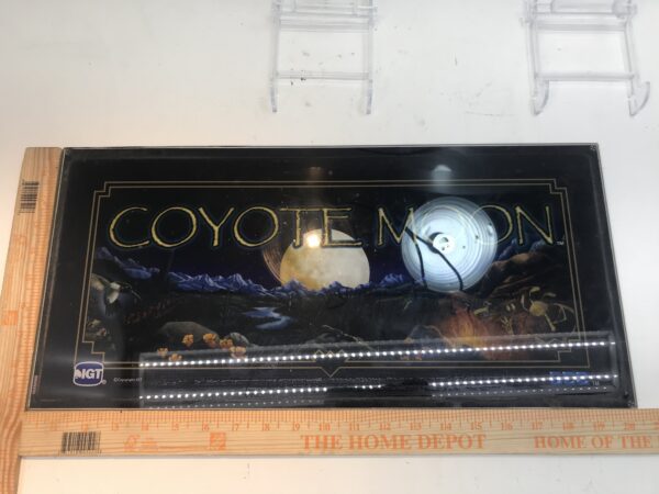 Coyote moon IGT Double Diamond Belly Glass. 20.25" x 9.5". GETT Part BellyGlass100 board game.