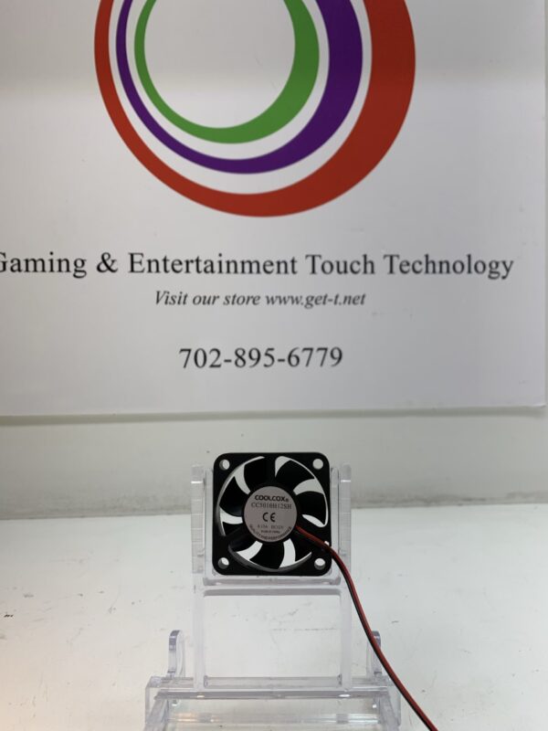 Gaming & entertainment CoolCox brand Cooling Fan, 12VDC x.13A- Part # CC5010H12SH. 2 Wire, No Connector Plug. GETT Part Fan190 fan.