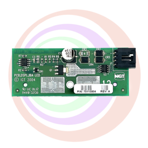 A IGT PCB USB Farm Board, 6 Ports. IGT Part 75115804. GETT Part PCB103 on a circular background.