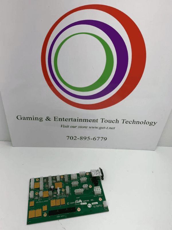 A PCA for Bally Alpha II game and entertainment technology board with a logo on it.