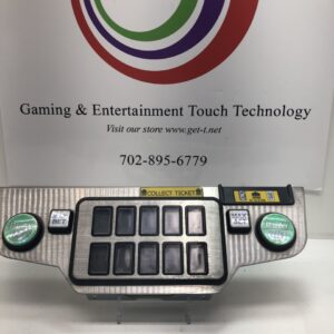 Spielo Vu Chrome Full Button Deck. Full Deck with Plastic Push Buttons. Refurbished. BP148 is the gaming & entertainment technology control panel.