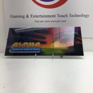 Gaming & entertainment touch technology - Belly Glass for IGT S2000 and Poker Glass. CUSTOM glass "Aloha- Welcome to California Hotel Casino". Custom Glass- Nice Collector piece. Many in stock. GETT Part BellyGlass134.