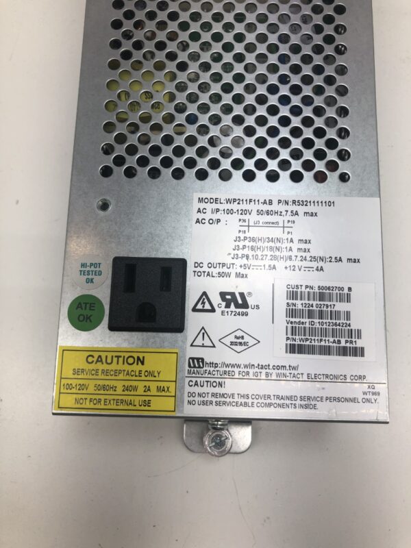 A IGT AVP G23 POWER SUPPLY with a label on it.