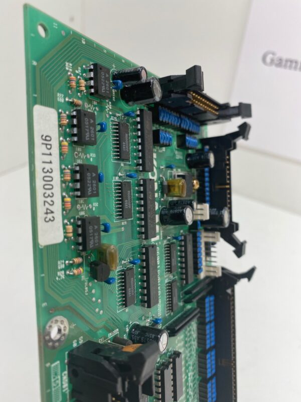 A Power Control Board for Konami Gaming with a lot of electronic components on it.