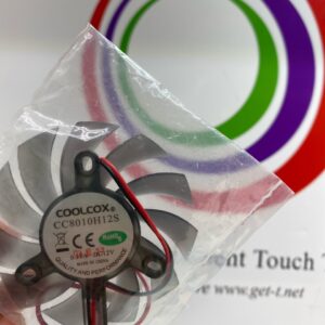A CoolCox Part CC8010H2125 12V x .31A Cooling Fan in a plastic bag.