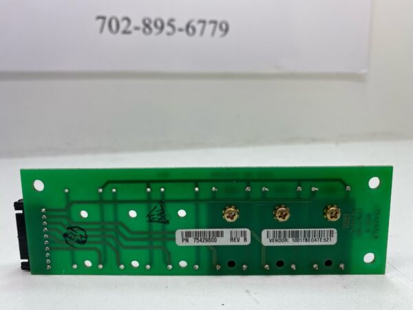 A green Hard Meter for use with Slot Machines board on a white background.