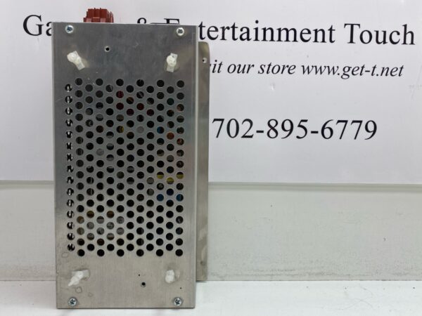 A metal box with a 110V-220V, 60W Power Supply with Custom 12-Pin Plug, Part #780-027-50, GETT Part PSUP212 logo on it.