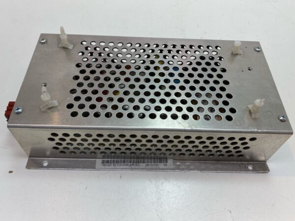A 110V-220V, 60W Power Supply with Custom 12-Pin Plug. Part # 780-027-50. GETT Part PSUP212 with holes on it.