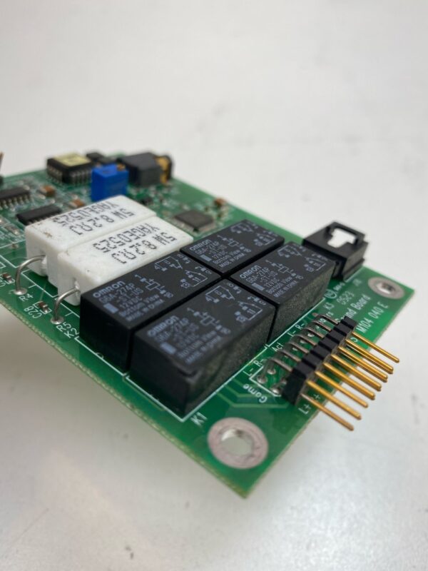 A small Sound Board with a few electronic components on it.