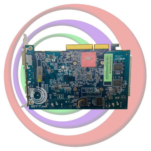 An image of a IGT AVP 2.5, ATI Radeon HD3650, Fanless Video Card with Large Heat Sink, 512MB, 102G021102. GETT Part VCard111 with a colorful background.
