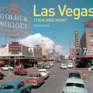 Large Coffee Table of Las Vegas, 'Las Vegas Then and Now'. Color. GETT Part CQB106, then and now.