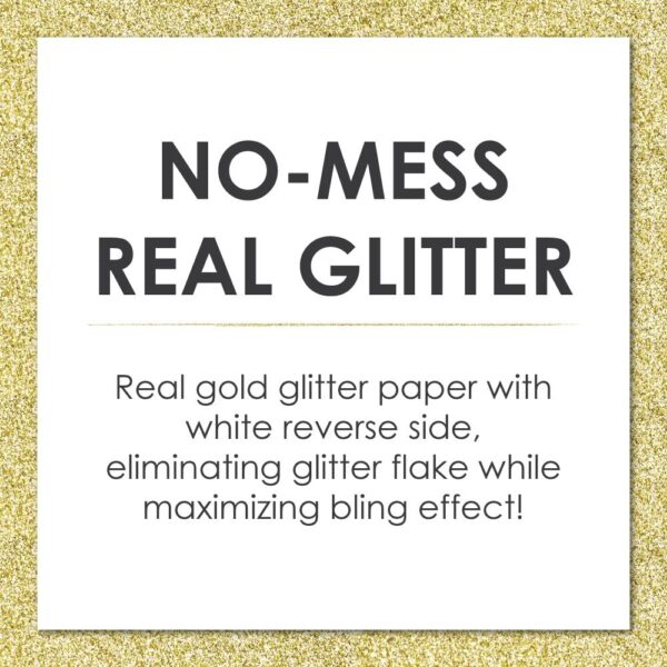 No mess Gold Glitter Card Suits - No-Mess Real Gold Glitter Cut-Outs - Las Vegas and Casino Party Confetti - Set of 24. GETT Part CQD106.