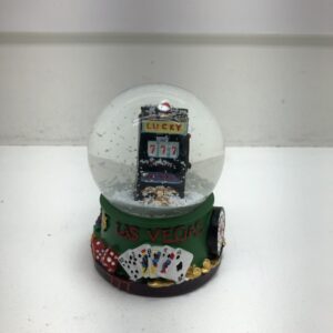 Las Vegas Snow Globe Slot Machine and Welcome to Las Vegas Sign 3.5 Inches Tall. GETT Part CQG110