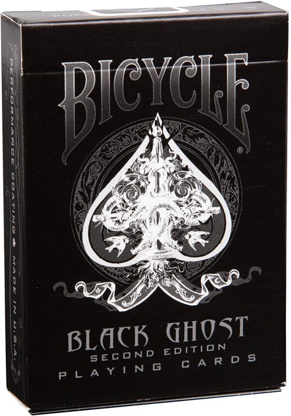 Ellusionist Bicycle Black Ghost Playing Cards - 2nd Edition.