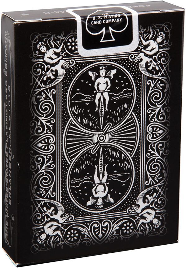 Ellusionist Bicycle Black Ghost Playing Cards - 2nd Edition in a box.