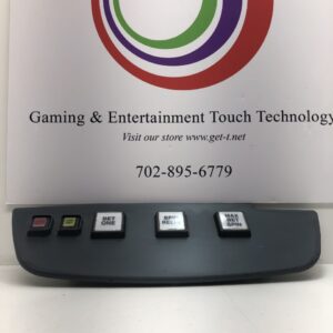 A gaming and entertainment technology logo with WMS Button Panel for BBIII, Blade Games on it.