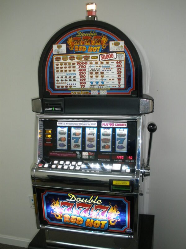 A slot machine in a casino.