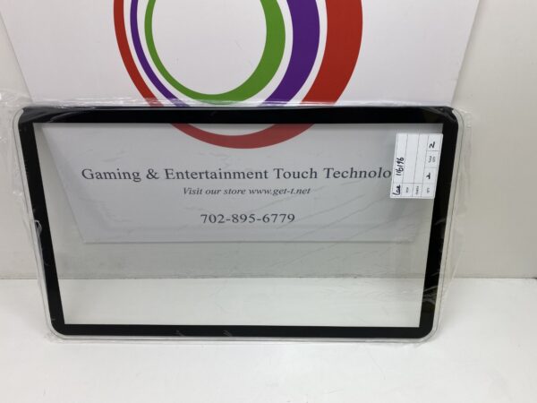 The Cover glass for top monitor, IGT Crystal 27. Non-Touch, Glass only is in a package.