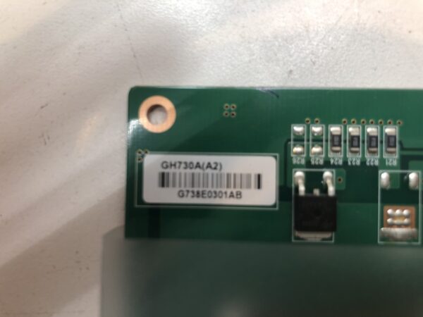 An image of an Inverter for Kortek Monitor. Part GH730A. NEW Part. Green C&C Tech. GETT Part INVT304 on a table.