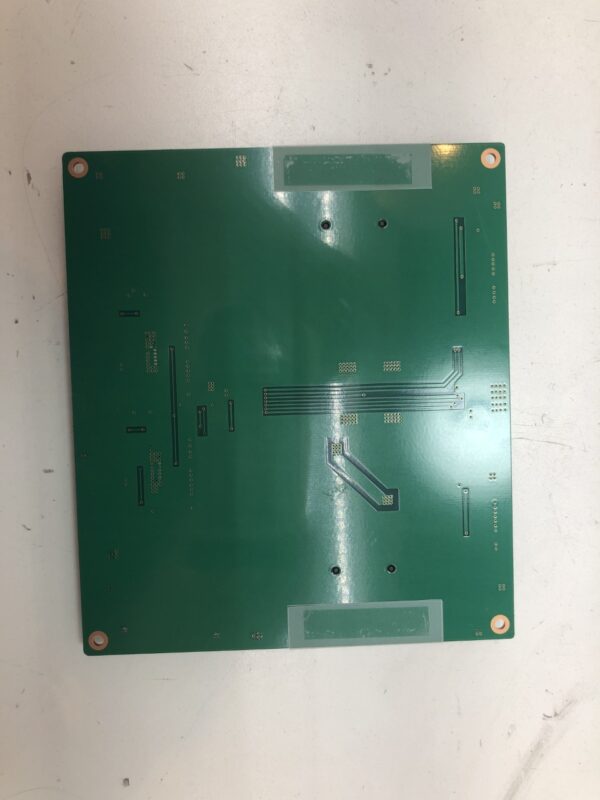 A green Inverter for Kortek Monitor. Part GH730A. NEW Part. Green C&C Tech. GETT Part INVT304 pcb board on a table.
