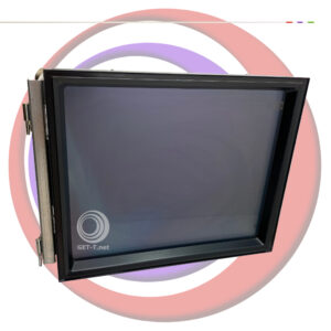 An image of the IGT Trim Line OEM Top Monitor KTL-190LT-03. 19" GETT Part# LCDM267 in a circular shape.