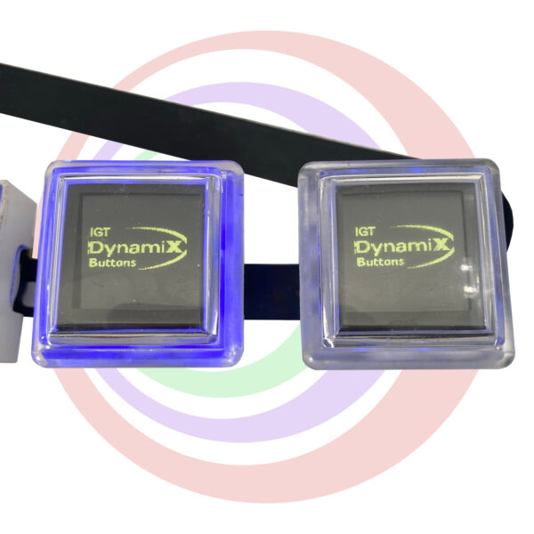 A pair of IGT Dynamic Button Tester GETT Part TESTERDYNAMIC100 lights on a belt.