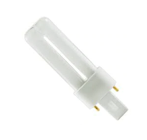 A Eiko DT7/41 Duo-Tube 4100K G23 Base GETT Part LAMP173 light bulb on a white background.