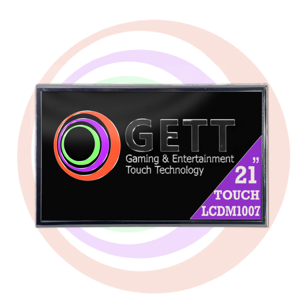 The logo for the Tovis 21" Touch monitor GETT Part LCDM1007 *REFURBISHED* Model: L2165MT2BY gaming and entertainment technology.