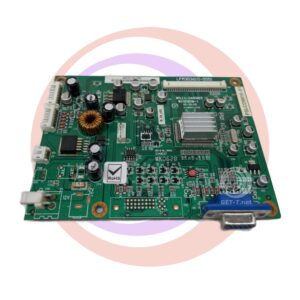 A pcb board for a tv, specifically designed as an A-D board for Wells Gardner Monitors. Wells Gardner part PSLCD9910-01. GETT Part ADB323 should replace the product name in the sentence.