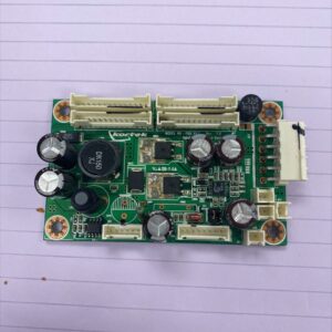 A small electronic board on a piece of paper for the Inverter for KORTEK LED Monitor. This is a specialized 'lamp-free' inverter that Only Kortek has made for their HD line of LCD Touch Monitors. Part AV03611430047. GETT Part INV303.
