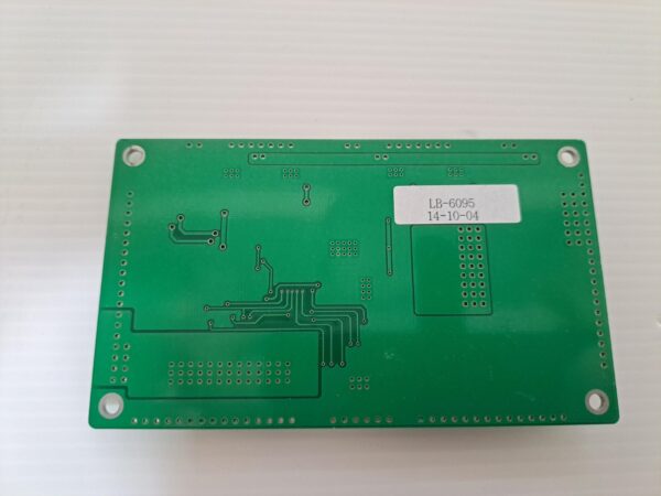 A green Inverter for use with Tovis/ Tatung LCD Monitors for use on Bally Games, Others. GH436A and Part LB6095. GETT Part INVT308 pcb board with a label on it.