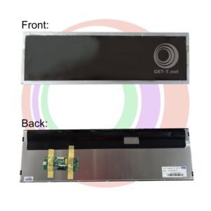 The front and back of a 19.42" LCD Panel for Bally Twinstar GETT Part LCD Panel-145 screen.