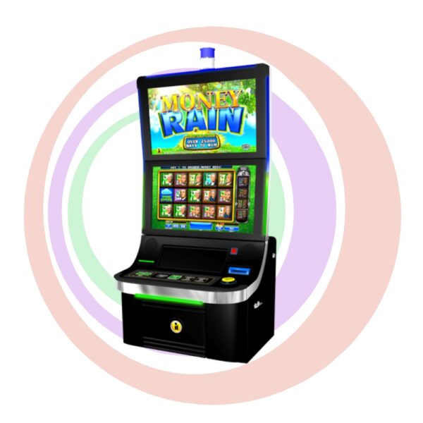 A slot machine with the product name IDECK FOR INCREDIBLE TECHNOLOGIES WITH PLAY BUTTON...LQC19AP30DMTB4 TATUNG.. GETT Part BP178.