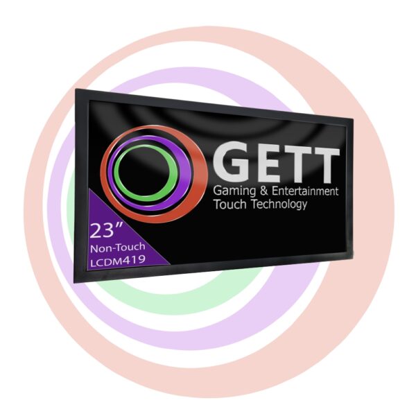 Gett 23" TOVIS NON TOUCH LCDM TOP MONITOR FITS INCREDIBLE TECHNOLOGIES U23 GAMES L23C5BGCIC GETT Part LCDM419 gaming & entertainment touch technology.