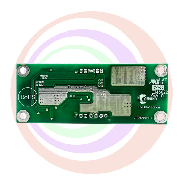 A green LED Driver Board for 22" and 21.5'..ECU#END-04 GETT Part CPM3057 with a chip on it.